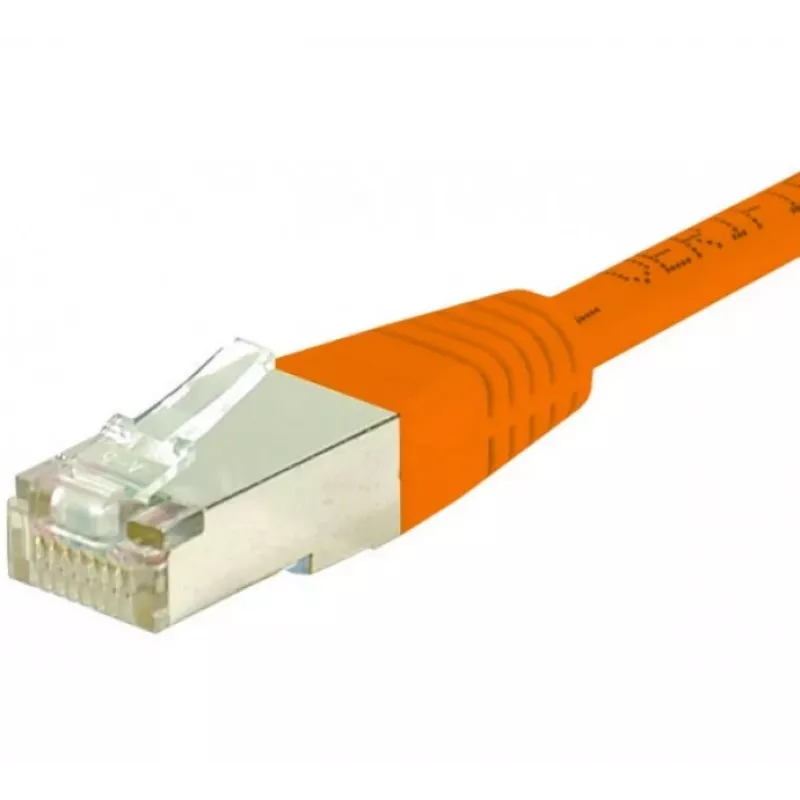 EXERTIS CONNECT CAT.6 S/FTP komutācijas kabelis, PiMF, 0,15 m, oranžs 854463