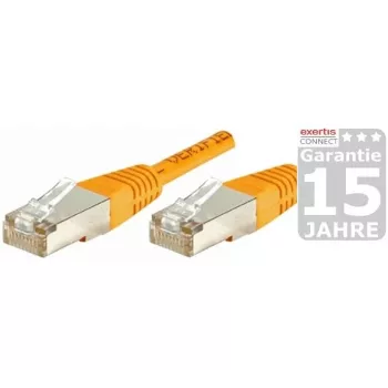 EXERTIS CONNECT Cat.6 S/FTP tīkla kabelis, PiMF, oranžs, 0,7 m 854466
