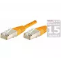 EXERTIS CONNECT Cat.6 S/FTP tīkla kabelis, PiMF, oranžs, 0,7 m 854466