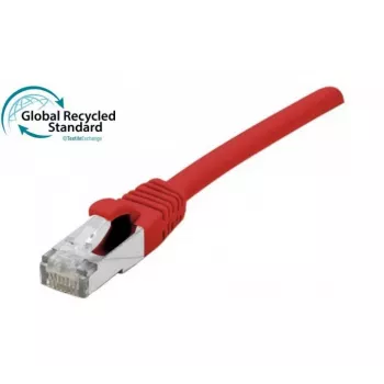 EXERTIS CONNECT RJ45 komutācijas kabelis Cat. 6, F/UTP, GRS sertificēts, sarkans, 1,0 m (854621)