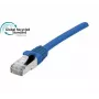 EXERTIS CONNECT Cat. 6A S/FTP komutācijas kabelis, TPE, bez halogēniem, GRS sertificēts, aizsargāts aizbīdis, zils, 1,5 m 854513