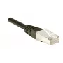 EXERTIS CONNECT Cat.6 S/FTP PiMF tīkla kabelis, melns, 0,7 m, slaids Snagless 856843