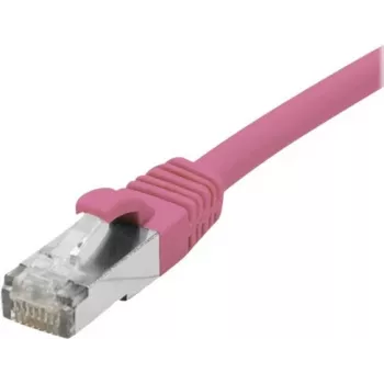 EXERTIS CONNECT S/FTP Cat 6A tīkla kabelis, rozā, 2,0 m, slims snagless RJ45 854378