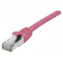 Exertis Connect 854385 Cat 6A S/FTP (PiMF) savienojuma kabelis, 25 m, rozā, ar slaidu lieces aizsardzību