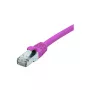 EXERTIS CONNECT Cat. 6 F/UTP tīkla kabelis, PoE, bez halogēniem, rozā, 1,0 m, RJ45 ar fiksatora aizsardzību 854433