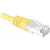 EXERTIS CONNECT Cat.6 S/FTP PiMF komutācijas kabelis, dzeltens, 0,3m, ar slaidu aizsarguzmavu 856822
