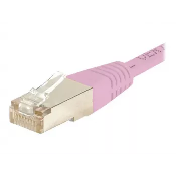 Exertis Connect 854479 Cat.6 S/FTP PiMF savienojuma kabelis, 0,7 m, rozā, ar slim bend protection