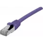 EXERTIS CONNECT Cat 6 F/UTP PoE halogēnu nesaturošs komutācijas kabelis, violets, 10 m 854415
