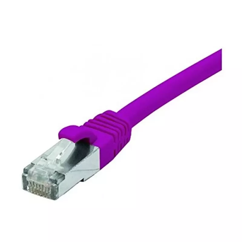 EXERTIS CONNECT Cat 6 F/UTP PoE halogēnu nesaturošs komutācijas kabelis, violets, 10 m 854415