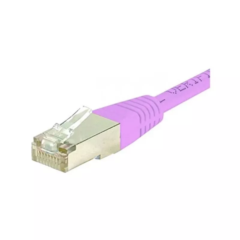 Exertis Connect 854478 Cat6 S/FTP komutācijas kabelis, rozā, 0,5 m, RJ45