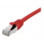EXERTIS CONNECT Cat. 6A S/FTP komutācijas kabelis, 5m, sarkans, bez halogēniem, GRS sertificēts, ar aizsargātu fiksatoru 854525