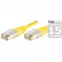 EXERTIS CONNECT CAT.6A S/FTP komutācijas kabelis, 2m, dzeltens, ar slaidu lieces aizsardzību 858333