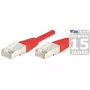 Exertis Connect 858310 Cat.6A S/FTP (PiMF) Class EA savienojuma kabelis, 20 m, sarkans, ar slim bend protection