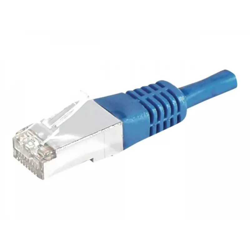 EXERTIS CONNECT Cat.6a F/UTP tīkla kabelis, 3m, zils, 10 Gbps, ar slaidu lieces aizsardzību 859521