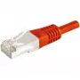 Exertis Connect 859533 Cat.6a F/UTP savienojuma kabelis, 1 m, sarkans, 10 Gbps, ar slim bend protection