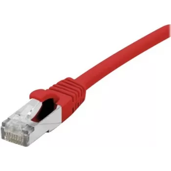 EXERTIS CONNECT Cat 6A S/FTP tīkla kabelis, sarkans, 0,3 m, ar slaidu aizsarguzmavu 858466