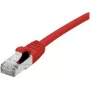 EXERTIS CONNECT Cat 6A S/FTP tīkla kabelis, sarkans, 0,3 m, ar slaidu aizsarguzmavu 858466