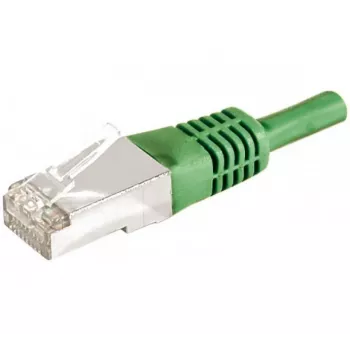 EXERTIS CONNECT Cat.6a F/UTP tīkla kabelis, 3 m, zaļš, 10 Gbps, slaidais aizsarguzgalis 859551