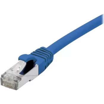 EXERTIS CONNECT Cat 6A S/FTP tīkla kabelis, zils, 1,0 m, slaids snagless aizsarguzmava 858452