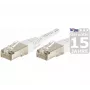 EXERTIS CONNECT Cat.6 S/FTP PiMF komutācijas kabelis, balts, 3,0 m, ar slaidu snagless aizsarguzmavu 856878
