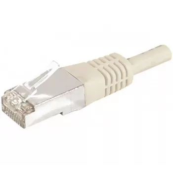 EXERTIS CONNECT Cat.6a F/UTP komutācijas kabelis, 0,5 m, pelēks, 10 Gbps, ar slaidu liekuma aizsardzību 859502