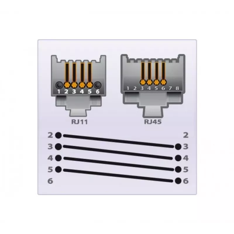 EXERTIS CONNECT telefona kabelis, balts, 7,0 m (EXC911746)