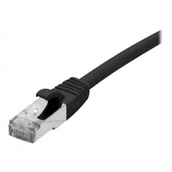 EXERTIS CONNECT 858482 Cat 6A S/FTP savienojuma kabelis, 0,3 m, melns, Slim Boot