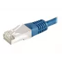 EXERTIS CONNECT 859515 Cat6a F/UTP savienojuma kabelis, 0,15 m, zils, 10 Gbps, slim boot