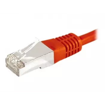 EXERTIS CONNECT Cat6a F/UTP tīkla kabelis, 3m, sarkans, 10 Gbps, ar slaidu lieces aizsardzību 859536