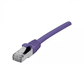EXERTIS CONNECT Cat 6A S/FTP komutācijas kabelis, violets, 20 m, slaids ar aizsargātu fiksatoru, 10 Gbps 858524