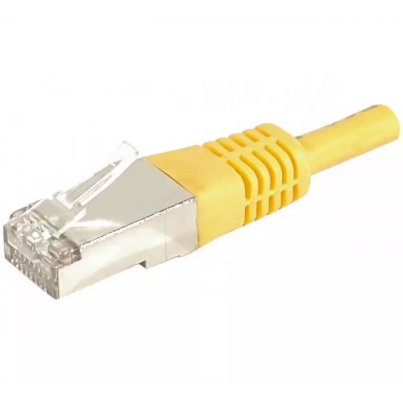 EXERTIS CONNECT Cat.6a F/UTP komutācijas kabelis, dzeltens, 5m, 10 Gbps 859567