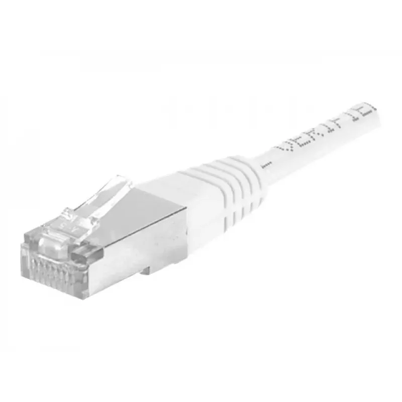 EXERTIS CONNECT Cat.6a F/UTP komutācijas kabelis, balts, 20 m, 10 Gbps, slaids snagless uzgalis 859586