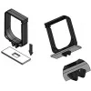 IT-BUDGET kabeļu vadības kronšteins, plastmasa - HxW 60 x 40 mm - klikšķa stiprinājums 19 inch līmenī - melns (01900651010)