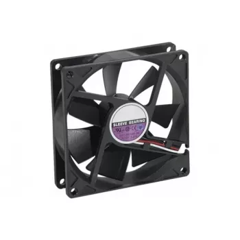 EXERTIS CONNECT 92 mm aksiālais ventilators ar bukses gultni, 12V DC, 2500 RPM, 60 m³/h, melns 910170