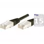 EXERTIS CONNECT Cat.6 F/UTP komutācijas kabelis, 1,5m, melns, ar slaidu snagless aizsarguzmavu 857943