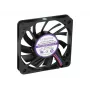Exertis Connect Evercool 60 mm korpusa ventilators - izturīgs, eļļots bukses gultnis, 3-pin DC, melns 910179