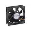 Exertis Connect Evercool 80 mm korpusa ventilators - Sleeve gultnis, 2000 RPM, 26.5 CFM, melns 910184