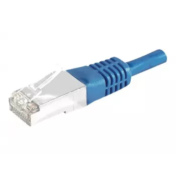 EXERTIS CONNECT Cat.6A S/FTP tīkla kabelis, 5m, zils, ar slaidu lieces aizsardzību 858320
