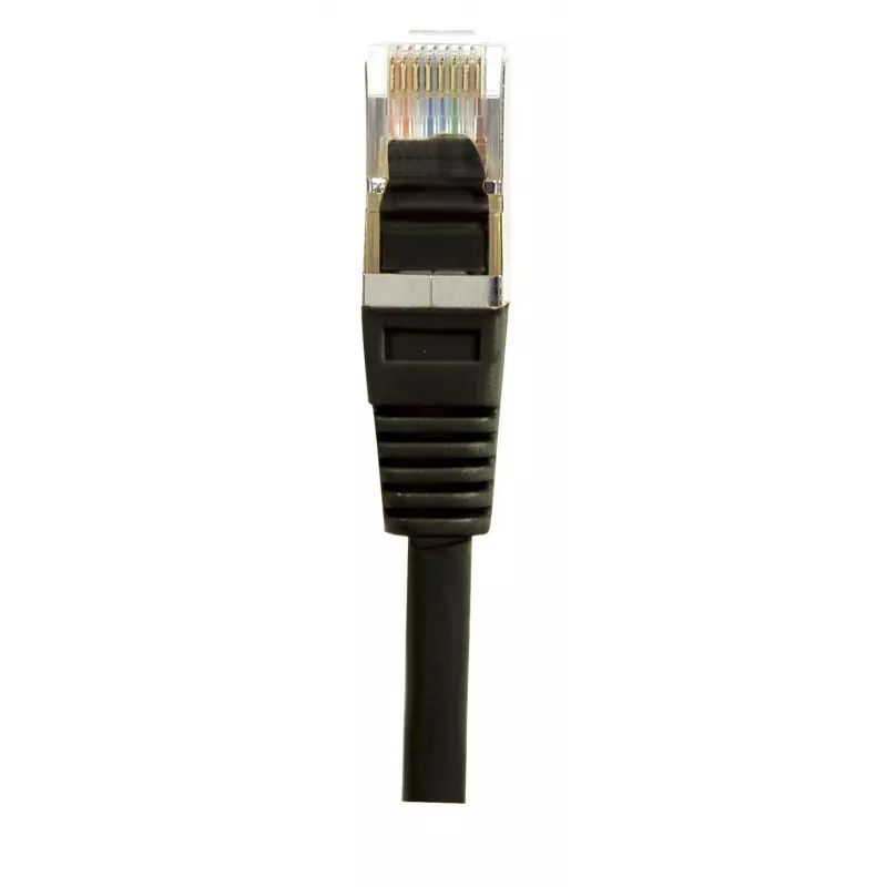 EXERTIS CONNECT Cat6 S/FTP tīkla komutācijas kabelis, 0,15m, melns 856816