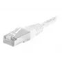 EXERTIS CONNECT CAT.6a F/UTP komutācijas kabelis, balts, 1,0 m, 10 Gbps, ar slaidu aizsarguzmavu 859578