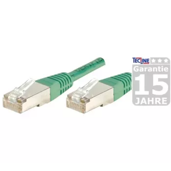 EXERTIS CONNECT S/FTP (PIMF) CAT.6A Class EA komutācijas kabelis, zaļš, 25,0 m, ar slaidu aizsarguzmavu 858355