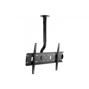 EXERTIS CONNECT griestu stiprinājums 37-60 collu plakanajiem ekrāniem, VESA līdz 600x400, 80 kg, ar sasvēršanu un pagriešanu, melns 903231