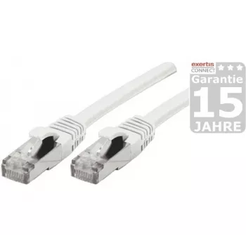 EXERTIS CONNECT Cat 6A S/FTP tīkla kabelis, 1,5 m, balts 858501