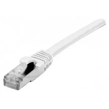 EXERTIS CONNECT Cat 6A S/FTP tīkla kabelis, 15 m, balts, ar slaidu snagless aizsargu 858507