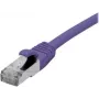 EXERTIS CONNECT 858515 Cat 6A S/FTP savienojuma kabelis, 0,5 m, violets, Slim Boot