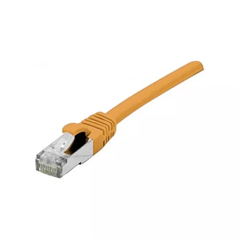 EXERTIS CONNECT Cat 6A S/FTP tīkla kabelis, 1,0 m, oranžs, ar slaidu atslogošanas uzmavu 858532