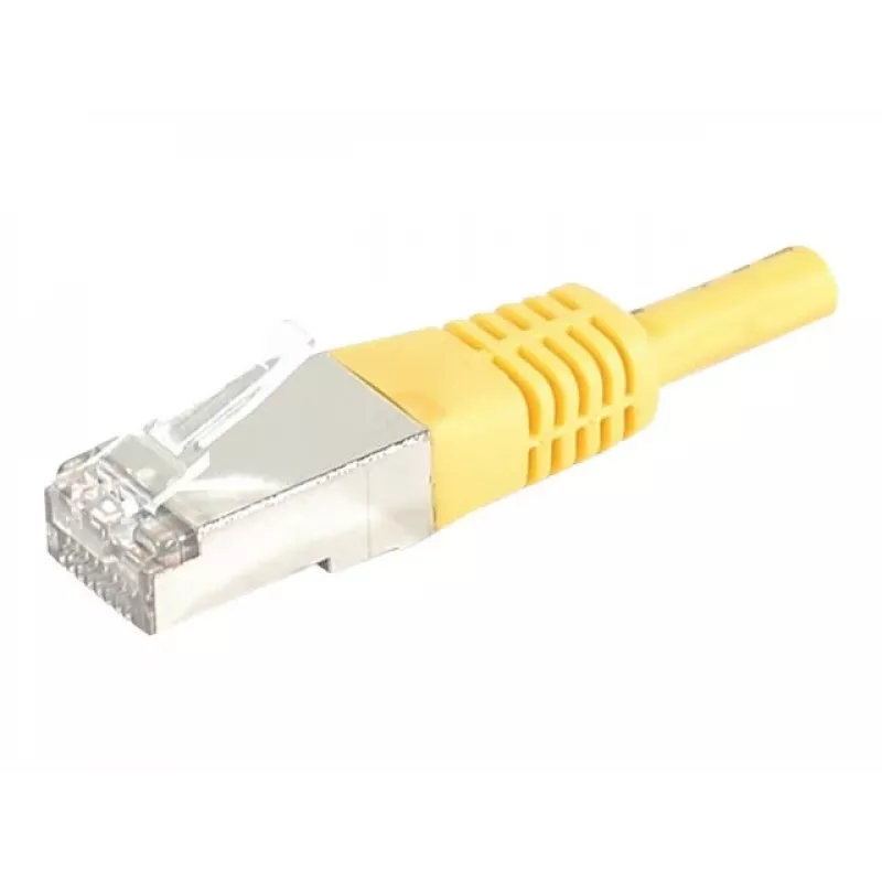EXERTIS CONNECT 858336 Cat.6A S/FTP savienojuma kabelis, 7,5 m, dzeltens, Slim Boot
