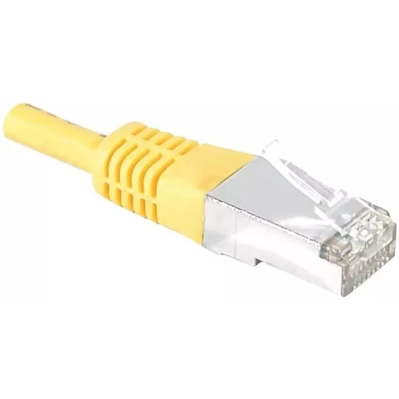 EXERTIS CONNECT 858336 Cat.6A S/FTP savienojuma kabelis, 7,5 m, dzeltens, Slim Boot