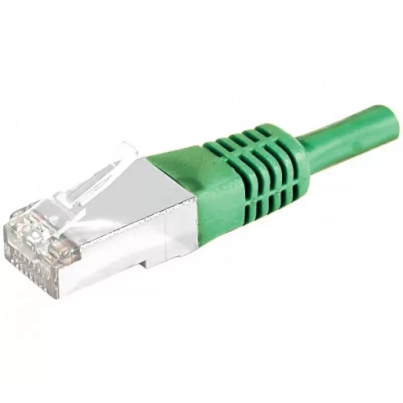 EXERTIS CONNECT Cat.6A S/FTP komutācijas kabelis, 2m, zaļš 858348