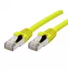 EXERTIS CONNECT 858418 Cat 6A S/FTP savienojuma kabelis, 0,3 m, dzeltens, slim boot